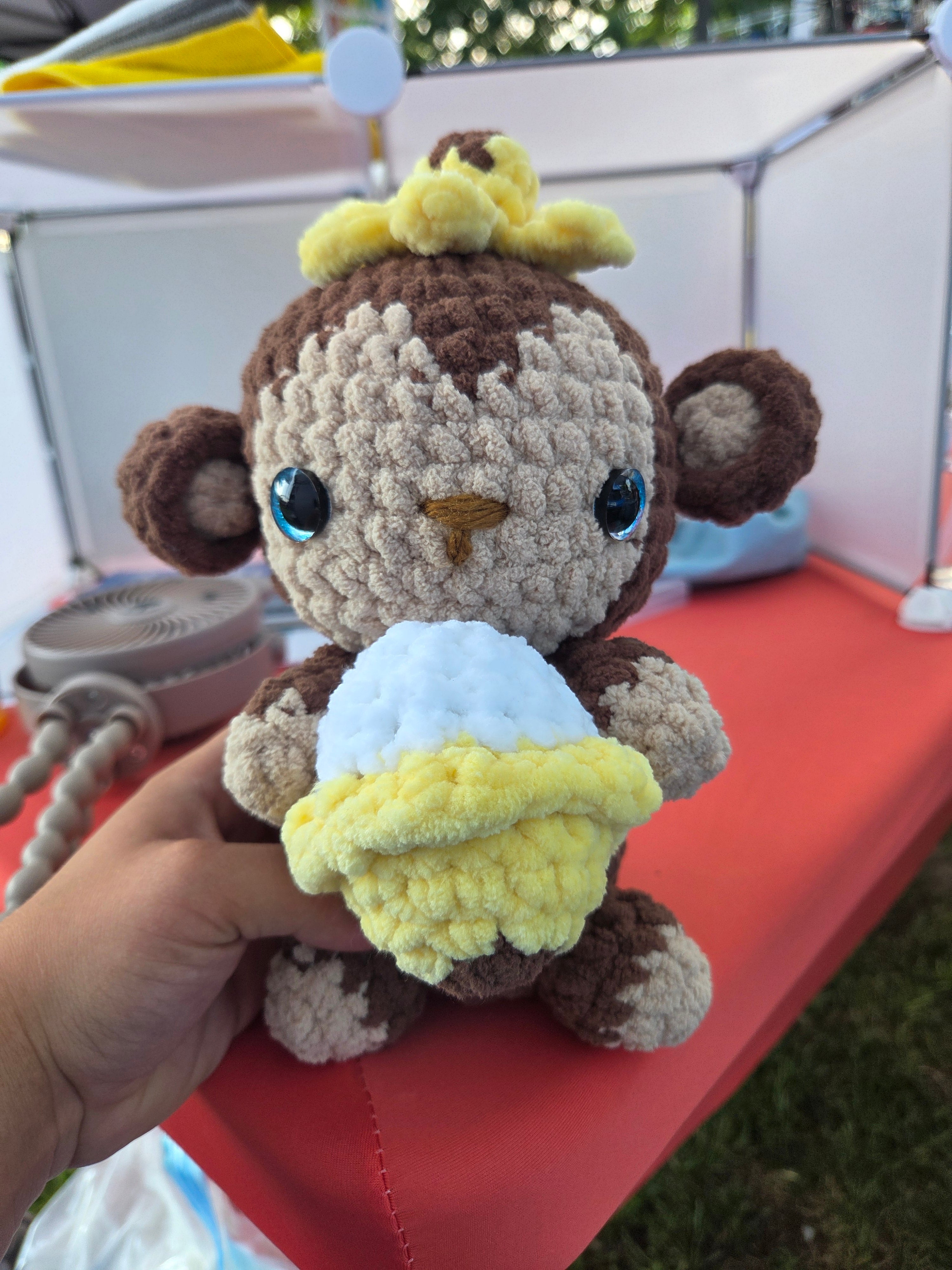 Monkey with banana